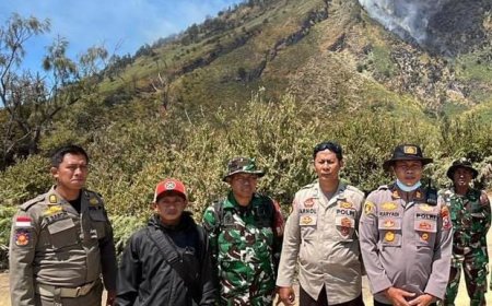 Polresta Banyuwangi dan Tim Gabungan Perketat Pemantauan Cegah Karhutla Bondowoso Meluas ke Gunung Rante